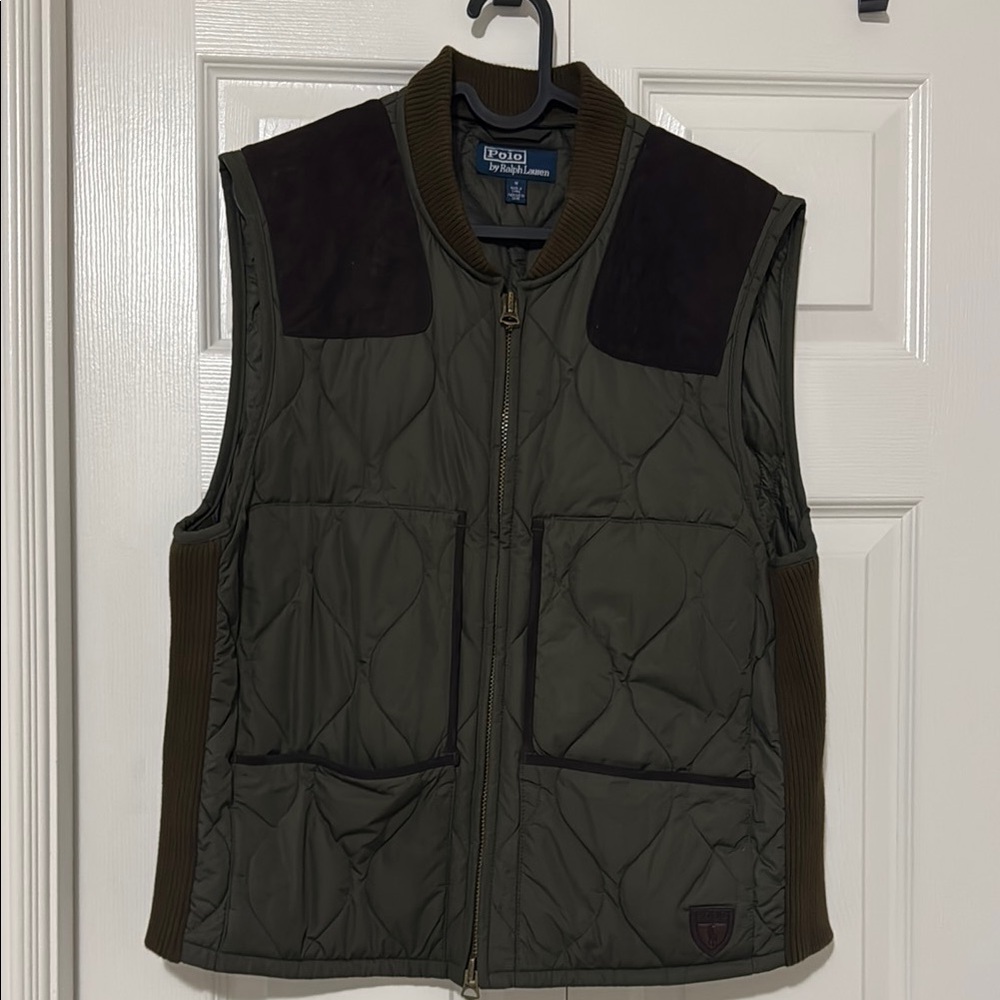 Polo by Ralph Lauren Men's Olive Quilted Vest